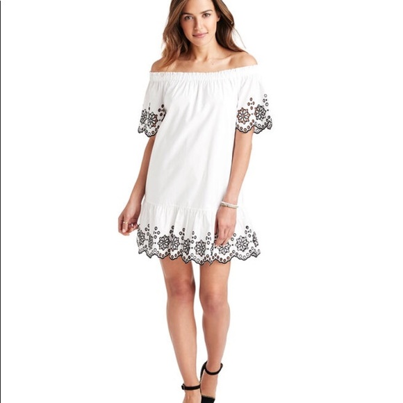 OFF SHOULDER SHORT DRESS LETTERS FROM A VINEYARD main image 0